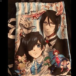 Black Butler Anime Drawstring Bag